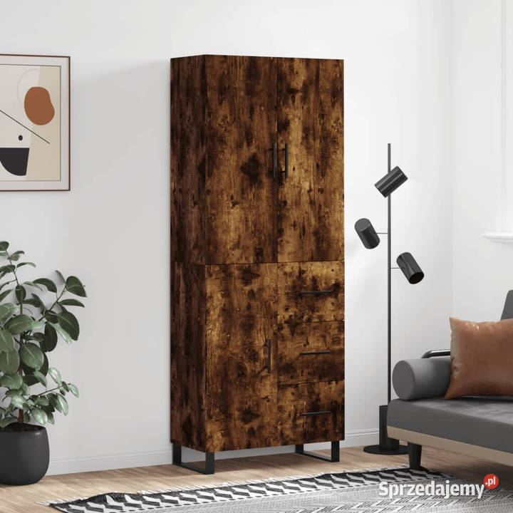 Witrynka przydymiony dąb 695x34x180 materiał mazowieckie Warszawa