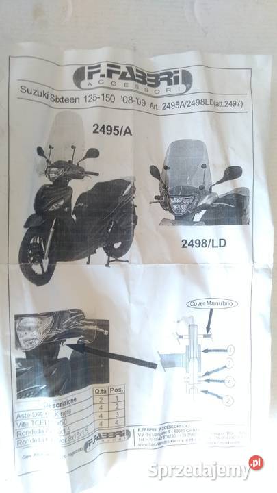 STELAŻ UCHWYT MOCOWANIE SZYBY FABBRI SUZUKI Bielsk Podlaski sprzedam