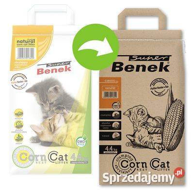 Benek Żwirek kukurydza do spłukiwania w wc Bolesławiec