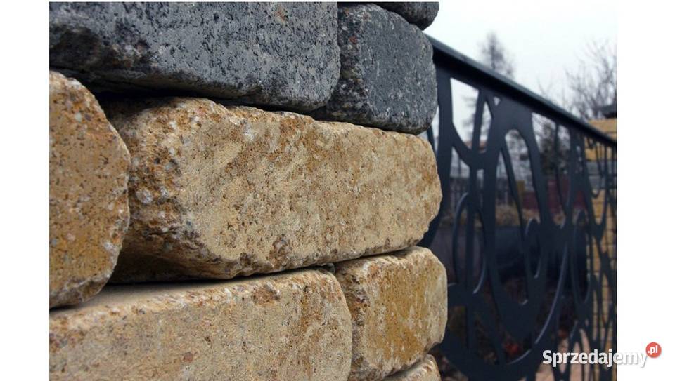 Cegła Łupana Antyk Postarzana Ogrodzenie Jadar Wielogóra
