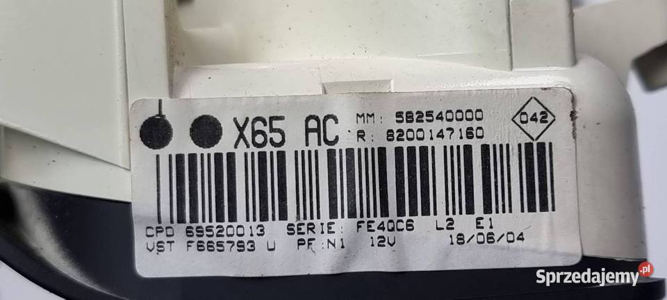 PANEL KLIMATYZACJI RENAULT CLIO II 69520013 osobowe Lipno