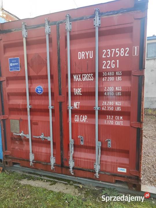 Kontener magazynowy 6m 20DV DRYU Kraków sprzedam