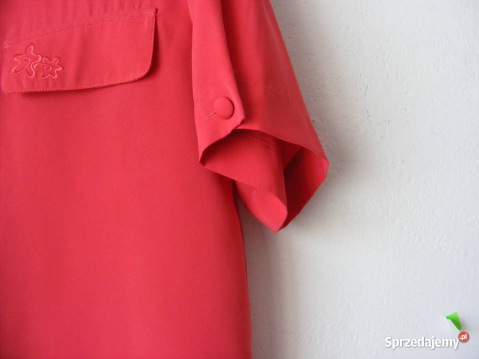 Koralowa bluzeczka firmy Tista AG R 42 Bluzki i koszule Odzież damska Oborniki Śląskie