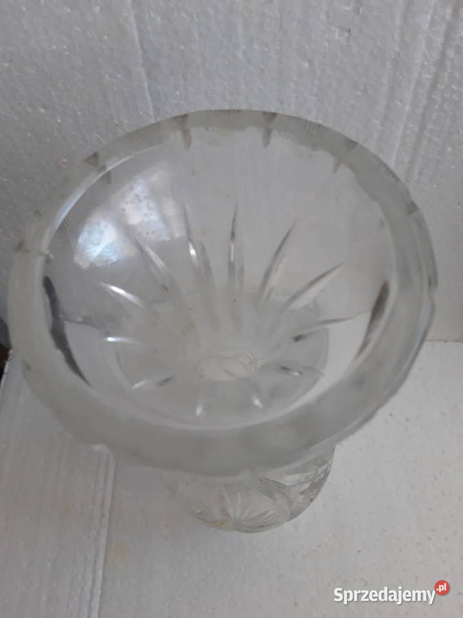 wazon kryształowy oryginalny szlif wysokość 24 Warszawa