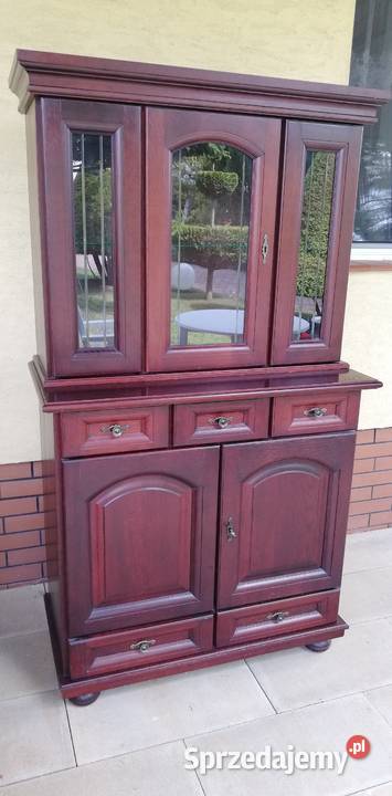 Witryna drewniana biblioteczka regał komoda Garwolin