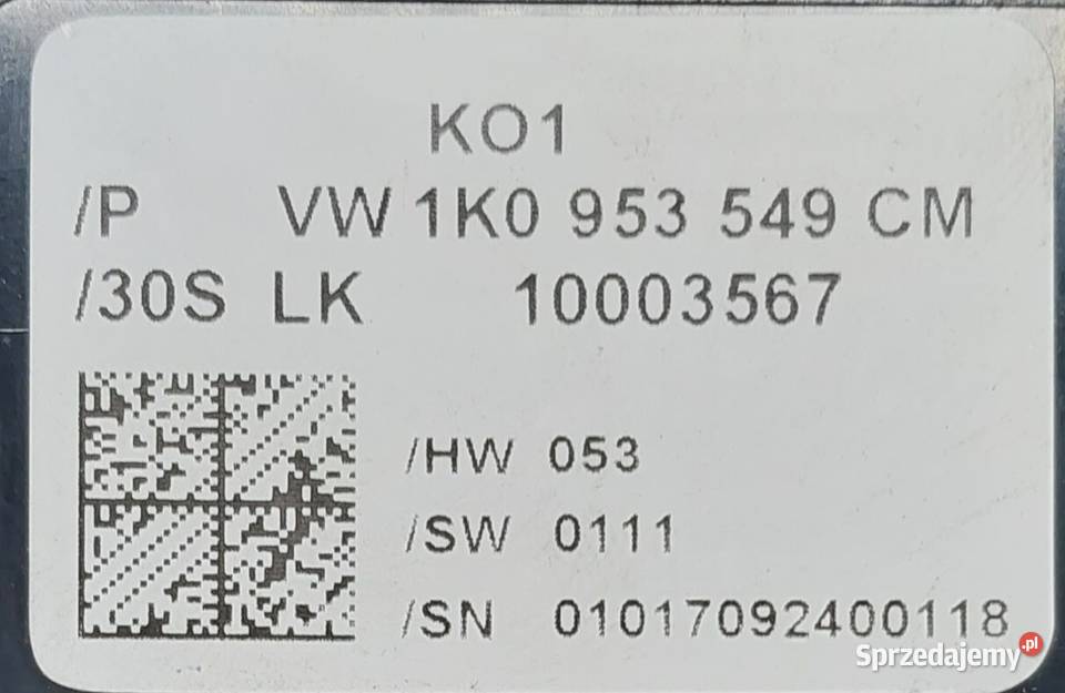 STEROWNIK CZUJNIK KĄTA SKRĘTU VW AUDI SEAT SKODA osobowe