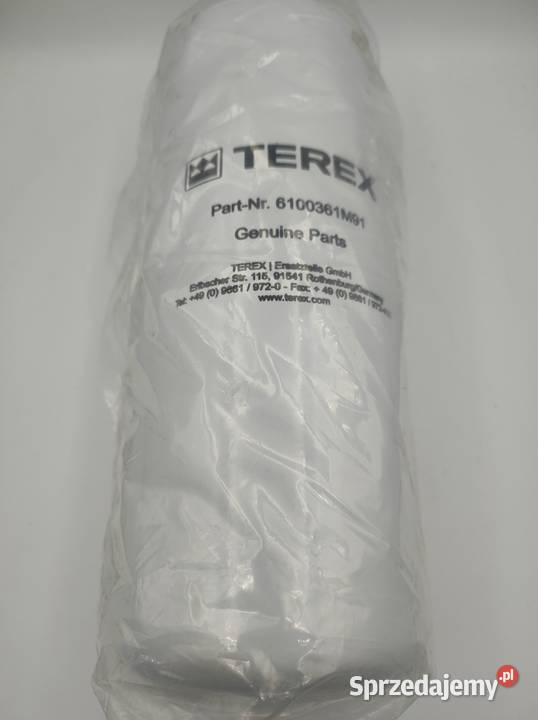 6100361M91 Filtr oleju hydraulicznego Terex Września sprzedam