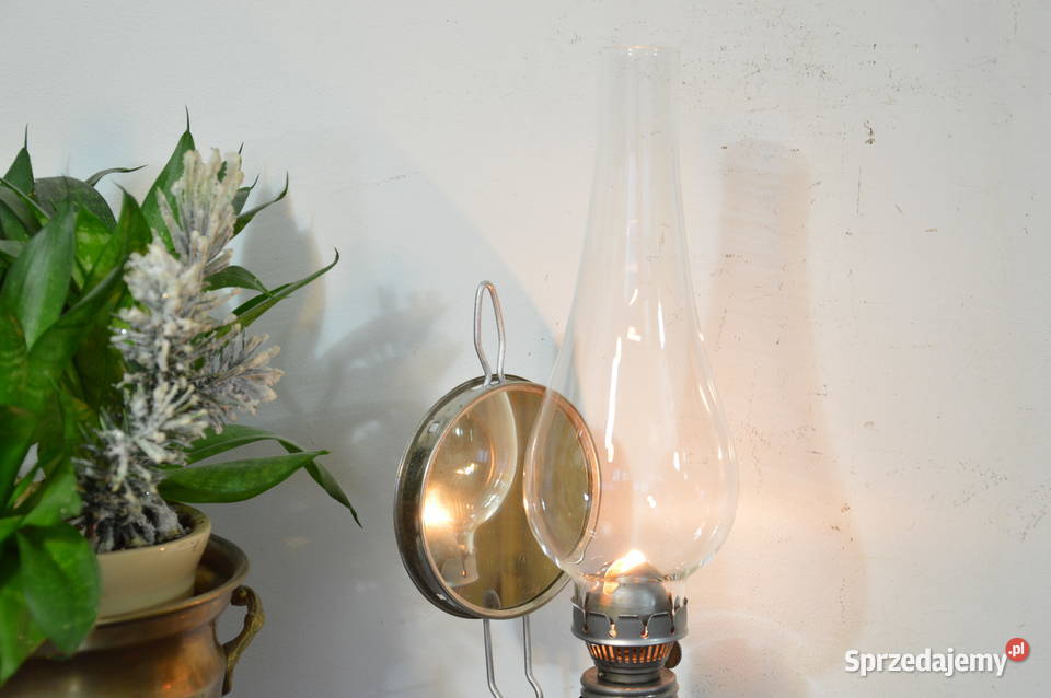 lampa naftowa wisząca stojąca z lusterkiem Jastrzębie-Zdrój