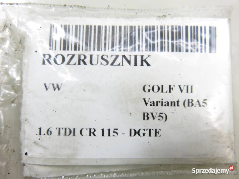 ROZRUSZNIK VW GOLF VII 16 TDI 02Z911024B Motoryzacja sprzedam