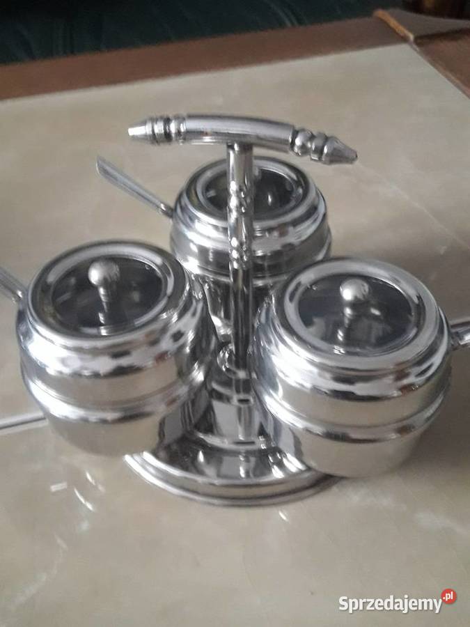 Królewski kabaret stołowy do piklowania ze stali Janów Lubelski sprzedam