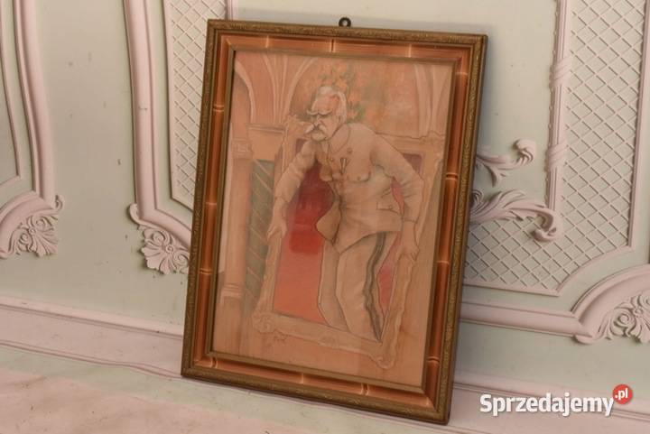 Marszałek Józef Piłsudski Karykatura Obraz Kraków
