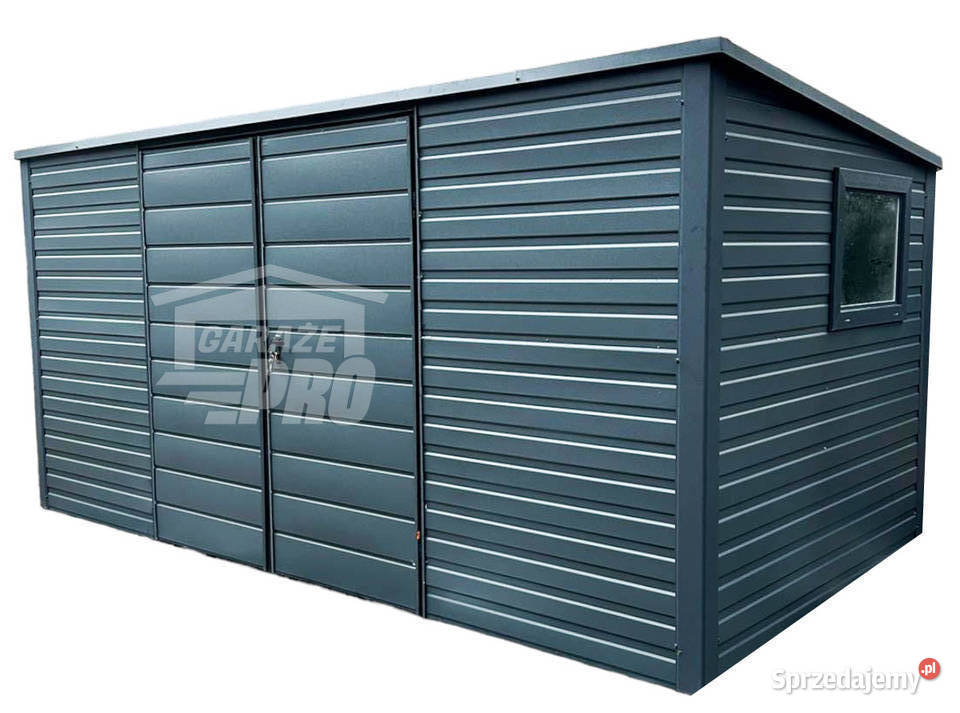 Domek ogrodowy - Schowek Garaż 5x2 dach Spad w tył GP251