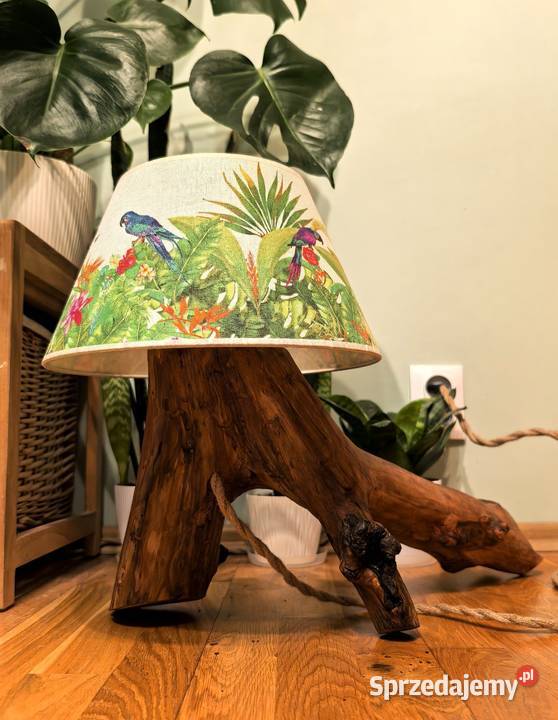 Drewniana lampka handmade Płock