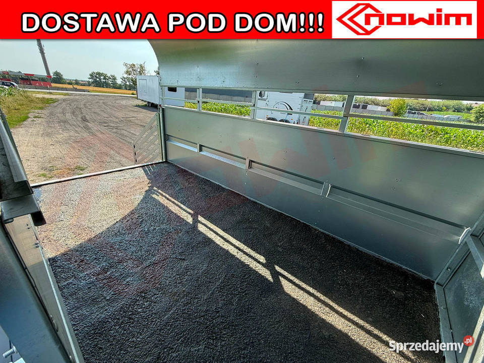 Przyczepka do żywych zwierzaków 2 osie z trapem Bydgoszcz