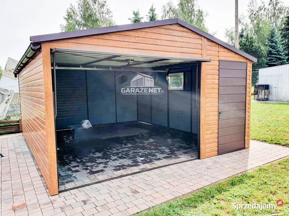 GARAŻ BLASZANY 45M X 6M DWUSPAD BLACHODACHÓWKA Garaże i miejsca postojowe Olsztyn