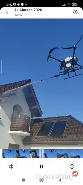 Mycie dronem dachów i elewacji Biłgoraj