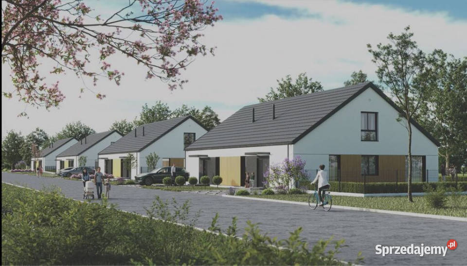 Bliźniak z dużym ogrodem lesie ZałomPucice