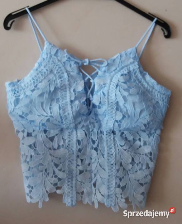 Top ażur gipiura z miseczką 5 kolorów Italy
