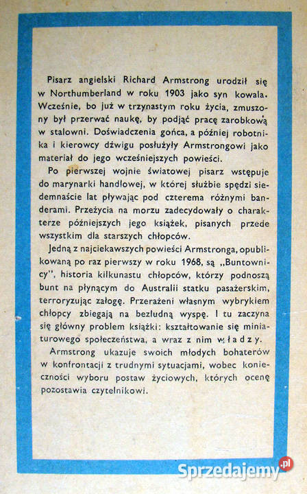 BUNTOWNICY Richard Armstrong twarda Limanowa