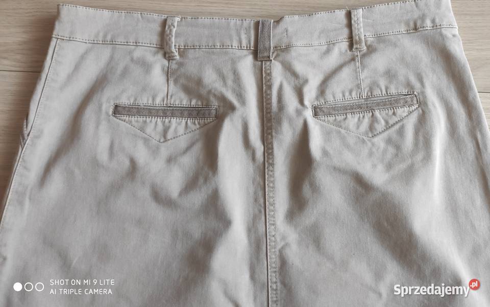 Piaskowa spódniczka dżins