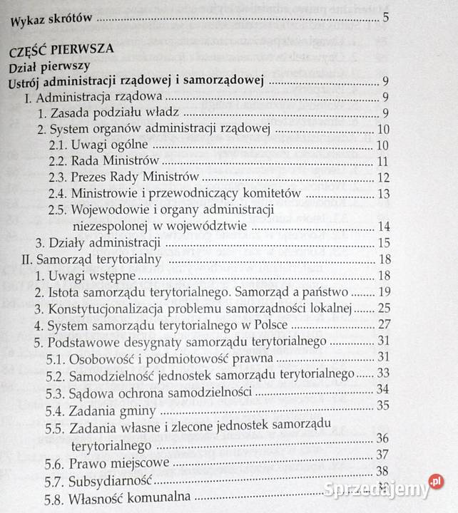 Prawo administracyjne ustrojowe i materialne Chełm sprzedam