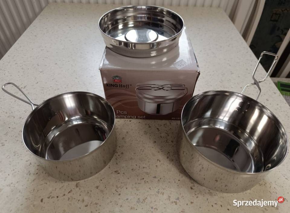 Menażki Campingowe King Hoff 3 Pcs Garnek Garnki Pyskowice