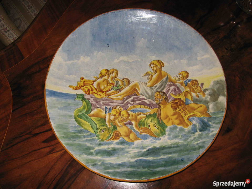 Talerz Malolika XIX wiek Antyk Poznań
