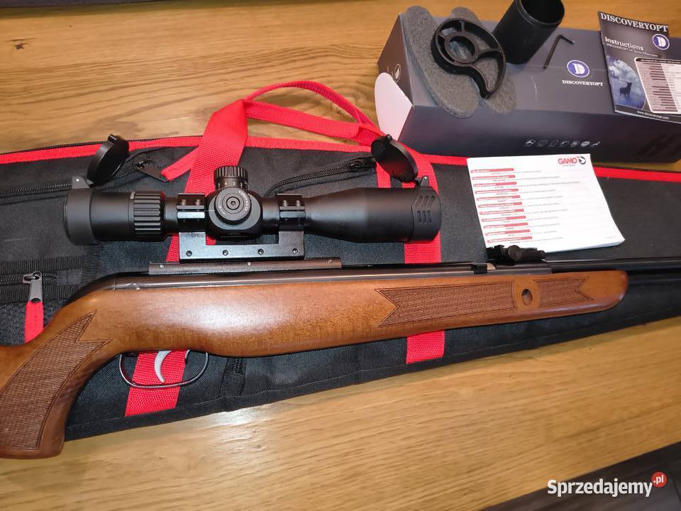 wiatrówka luneta montaż pokrowiec gotowy zestaw Wejherowo