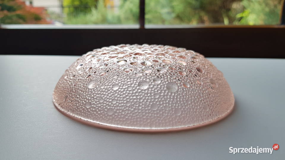 Miseczka Asteroid Ząbkowice kolorowe szkło PRL Dąbrowa Górnicza