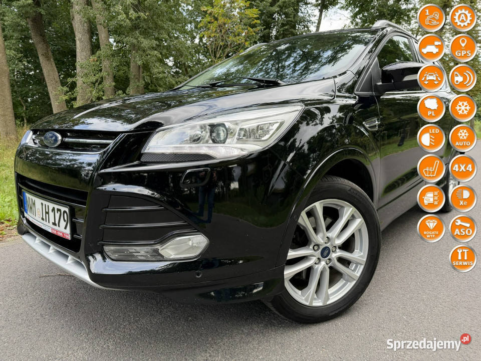 Ford Kuga 20 TDCI 182 4x4 Indyvidual Navi Led czujnik deszczu kujawsko-pomorskie Józefkowo