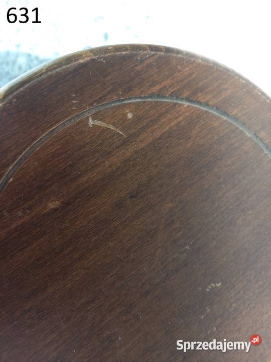 Kwietnik dębowy okrągły drewniany Stojak na Gawroniec