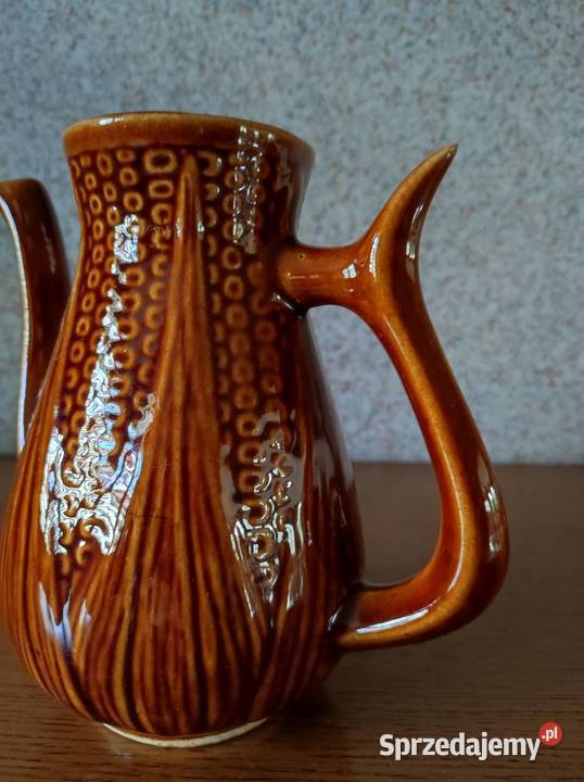 serwis Mirostowice kamionka porcelit ceramika brązowy