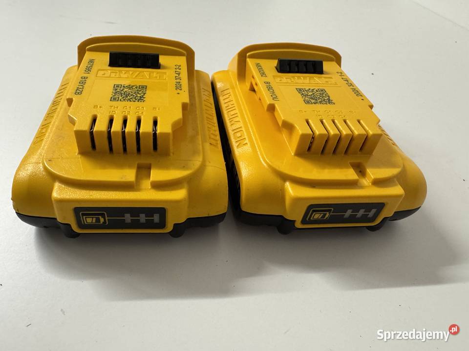 Oryginalne 2 Akumulatory Dewalt 2ah DCB183 łódzkie Lesieniec