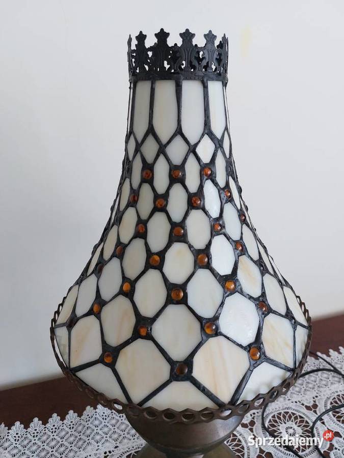 Zabytkowa lampa witrażowa sprzedam
