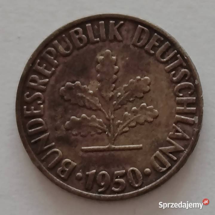 10 Pfennig 1950 F RFN Niemcy Zachodnie Ładny śląskie sprzedam