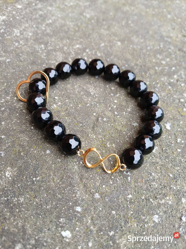 Bransoletka damska z Onyksu czarnego świętokrzyskie Kielce