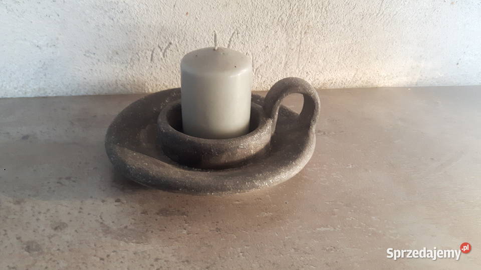 Świecznik ceramiczny ręcznie wykonany Otwock