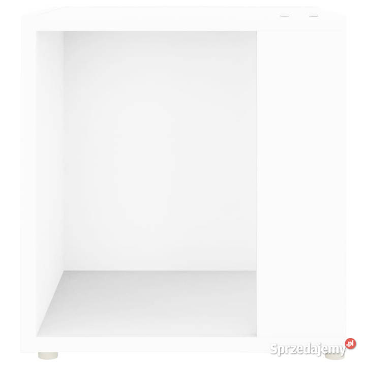 Stolik boczny biały 33x33x345 materiał