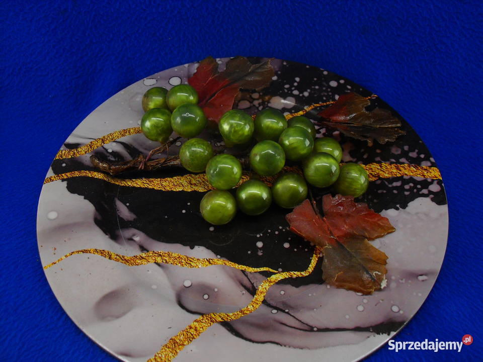 WINOGRONA DO DEKORACJI KOMPLET NA PLATERZE