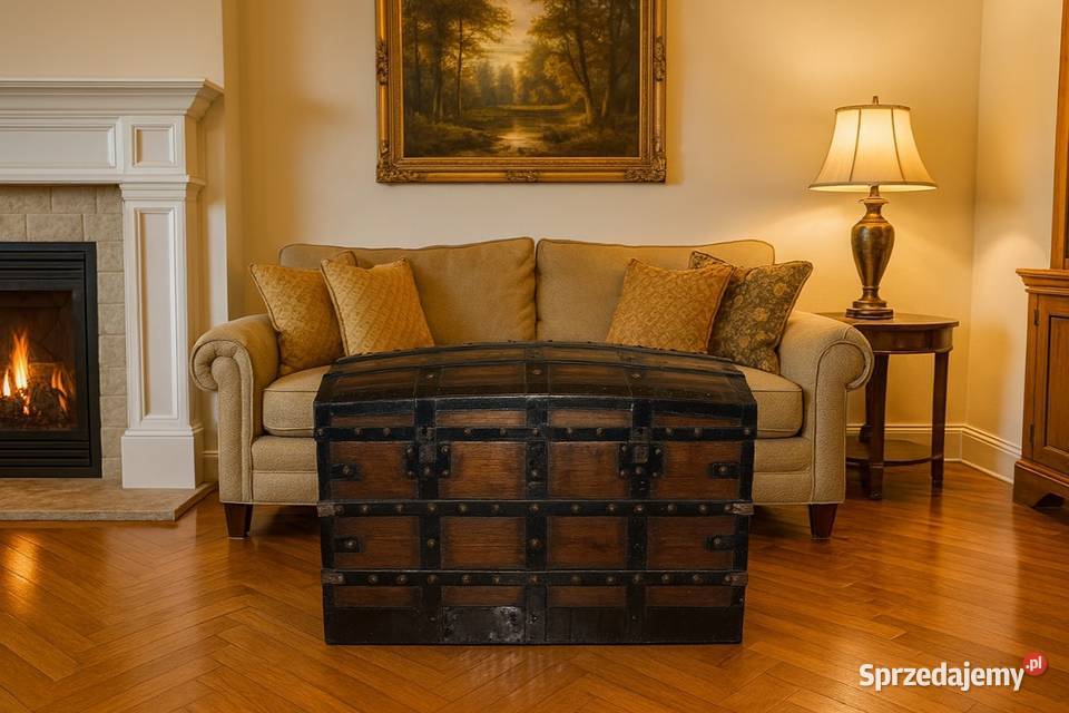 Stary Kufer Skrzynia antyk z 1850 roku dolnośląskie Wrocław