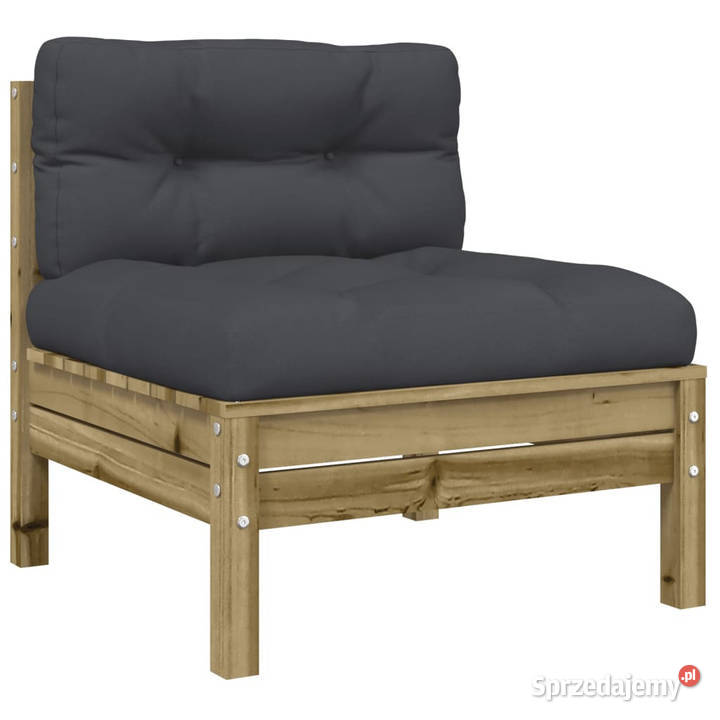 Sofa ogrodowa bez podłokietników poduszki Warszawa