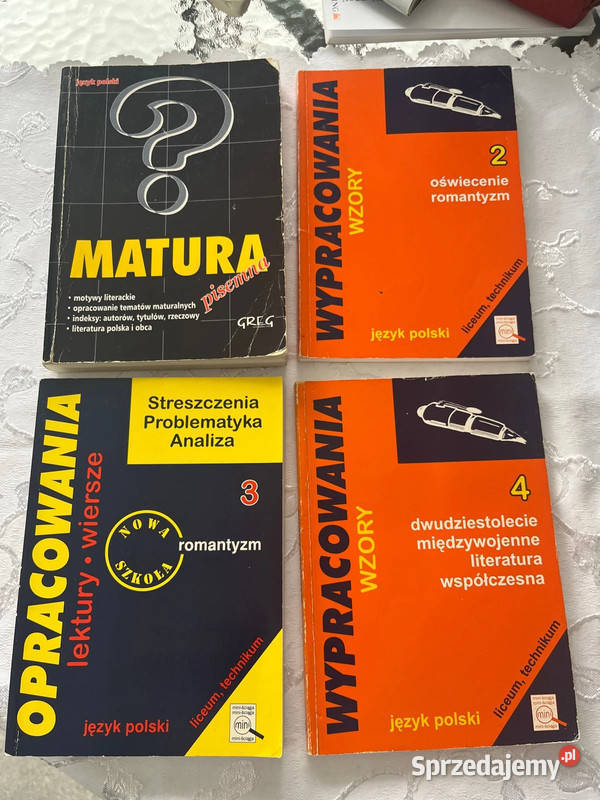 Książki do matury język polski Bielsko-Biała