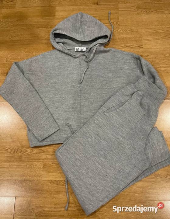 Świetny dzianinowy dres bluza krótka M Czaniec
