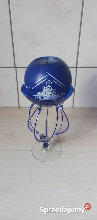 Szklana meduza Szkło artystyczne Józefina Krosno Porcelana i szkło Małkinia Górna