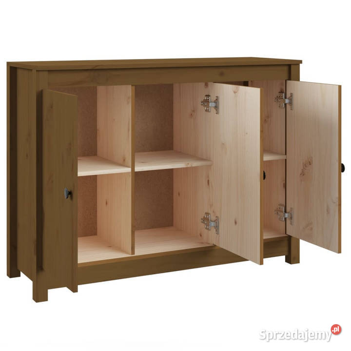 Szafka miodowy brąz 100x35x74 lite drewno Warszawa