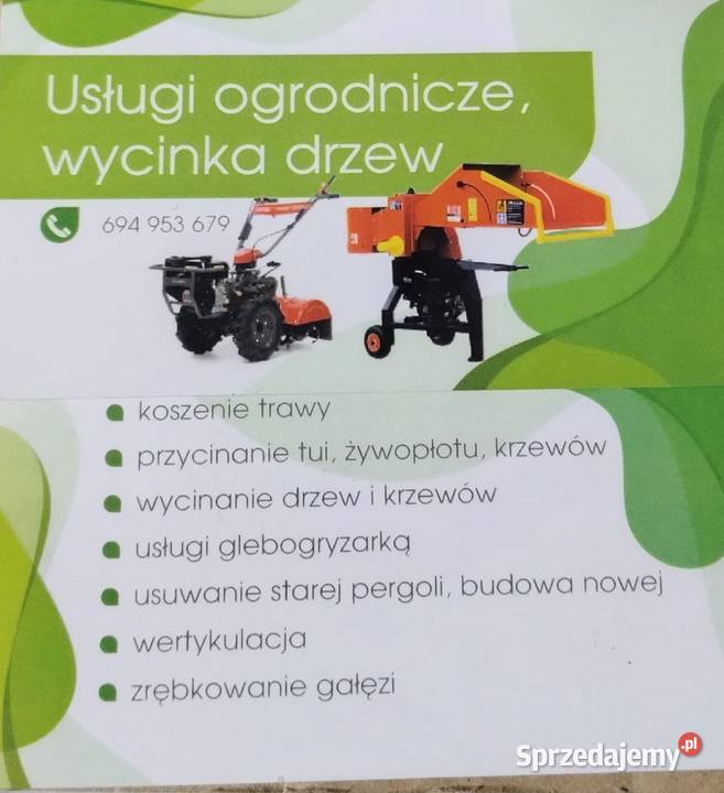 Usługi ogrodnicze wycinka drzew