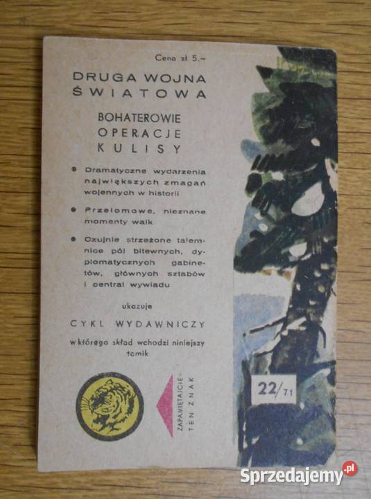 Żółty Tygrys Sześciu przeciw wszystkim 2271 Rok wydania 1971 Parczew