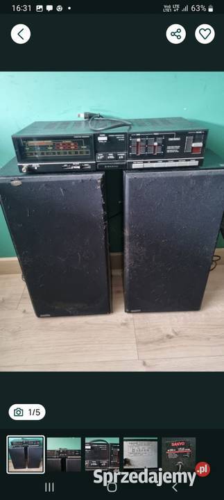 Amplituner Sanyo JA6050 I kolumny Sanyo SX330 Audio