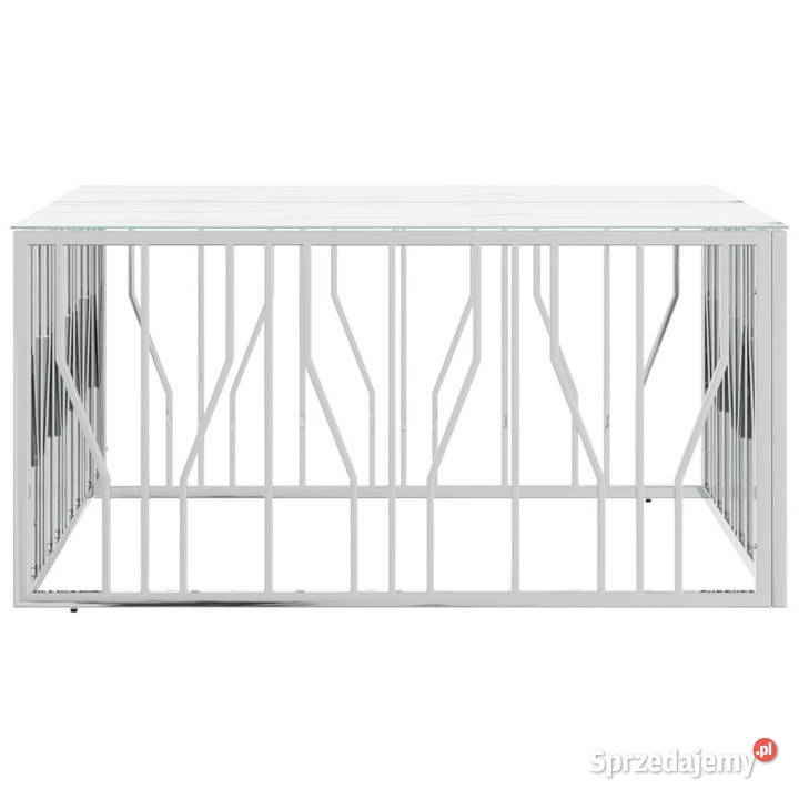 Stolik kawowy srebrny 100x100x50 stal nierdzewna Warszawa