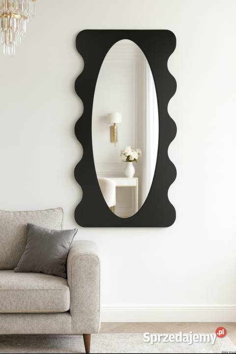 Lustro nieregularne w ramie mdf NEBULA Blobs Lustra Warszawa